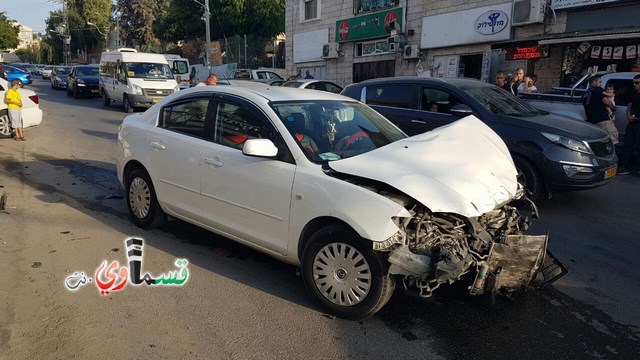  كفر قاسم : حادث طريق خطير قرب النصب التذكاري واصابة ثلاثة اشخاص بين المتوسطة والطفيفة 